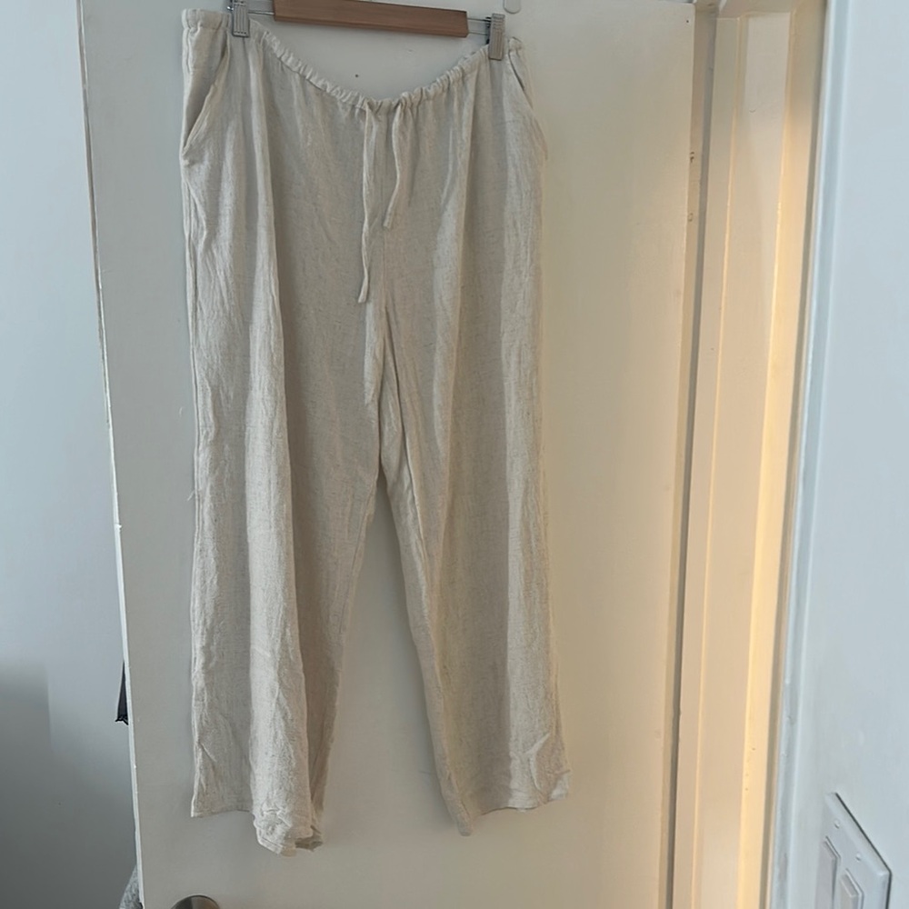 12th Tribe Clear Breeze Linen Pants - size XL